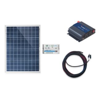 Panel Solar 50w, Controlador, Inversor, Cable Y Conector Mc4